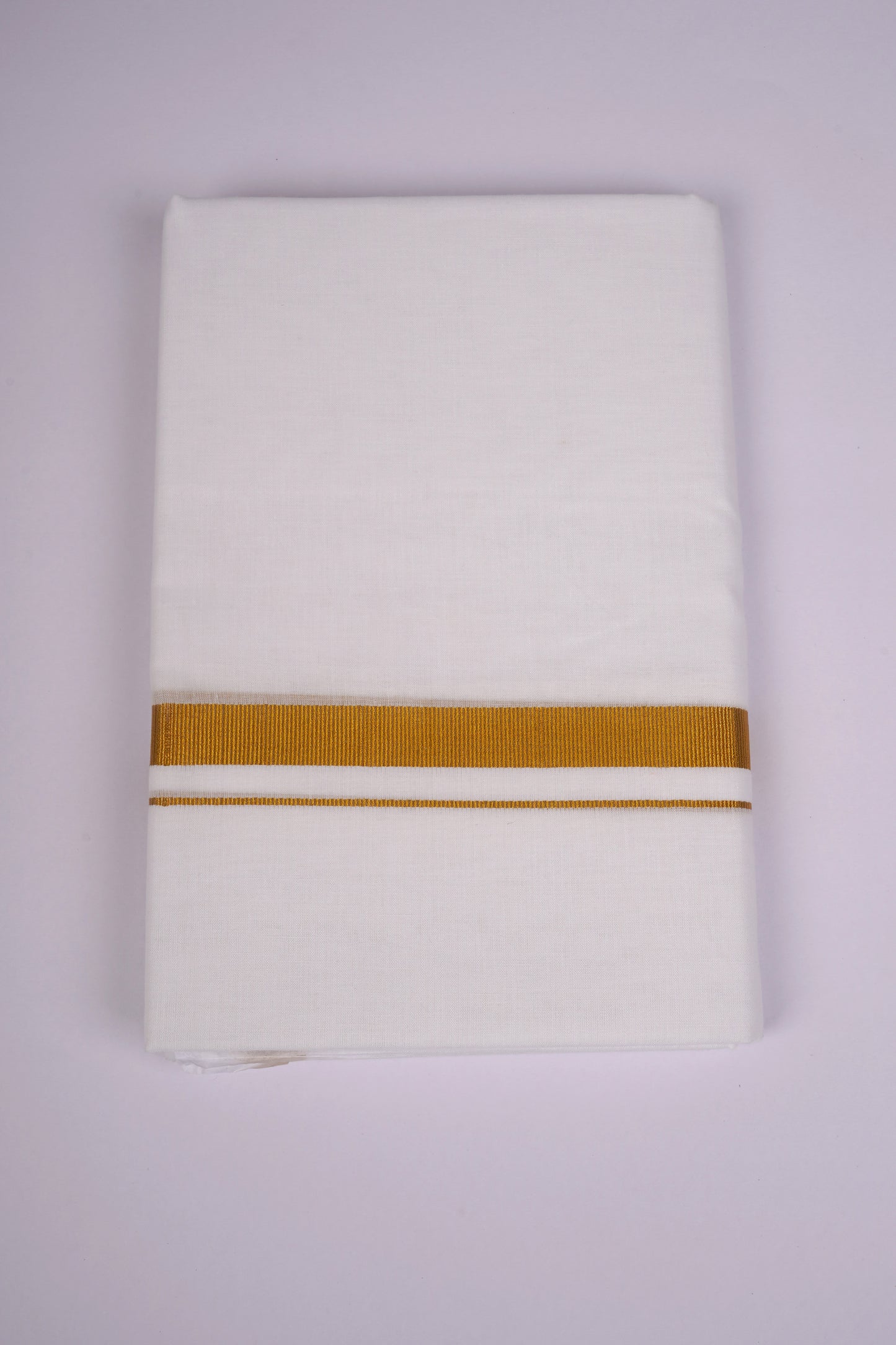 GLD-115 WHITE DOUBLE DHOTI  3.70 MTR