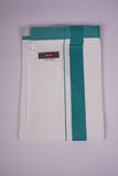 PKT FS-01 VELCRO WHITE SINGLE DHOTI - Green