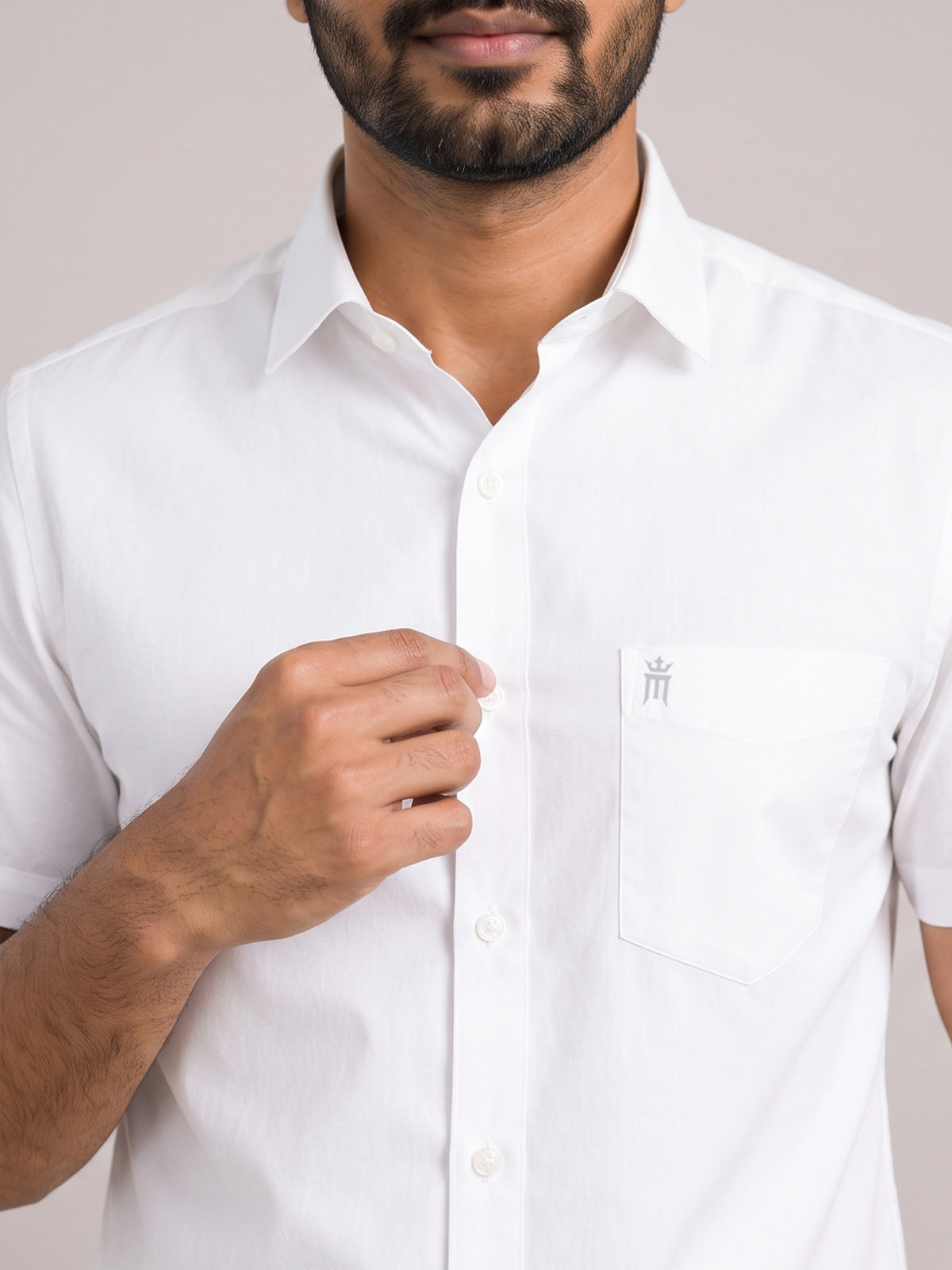 Mega Formal White Shirt For Men-Apple Cut