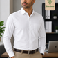 Bamboo Elite Formal White Shirt For Men