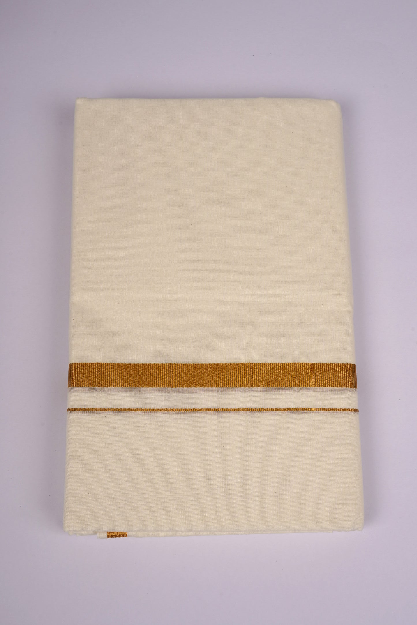 GLD-97C CREAM DOUBLE DHOTI    3.80 MTR