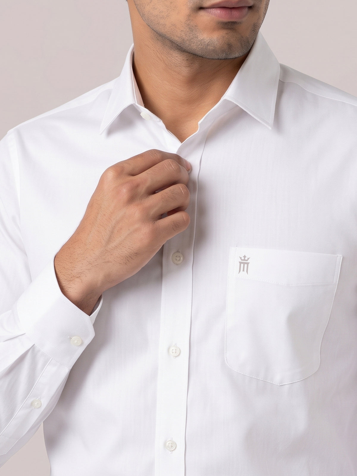 Dennis White Shirt For Men