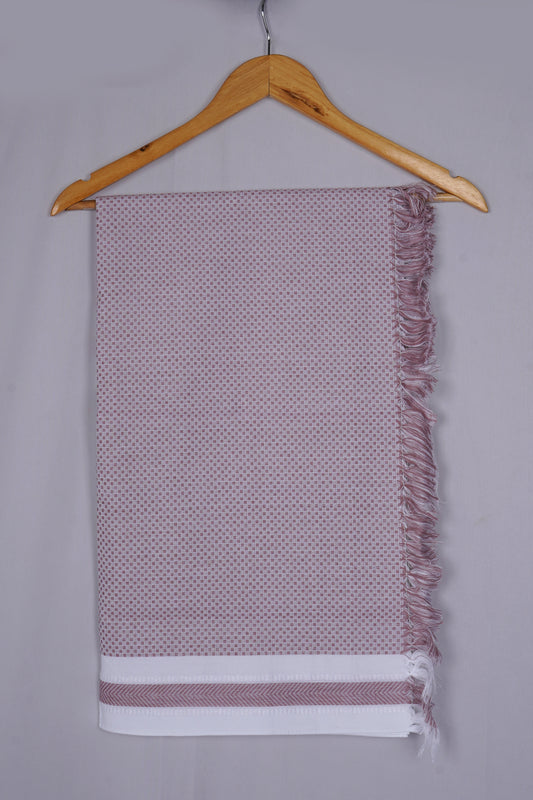 COLOUR MINICHECK COTTON - CBT-24 BATH TOWEL - 30X60 - LIGHT SHADOW PINK