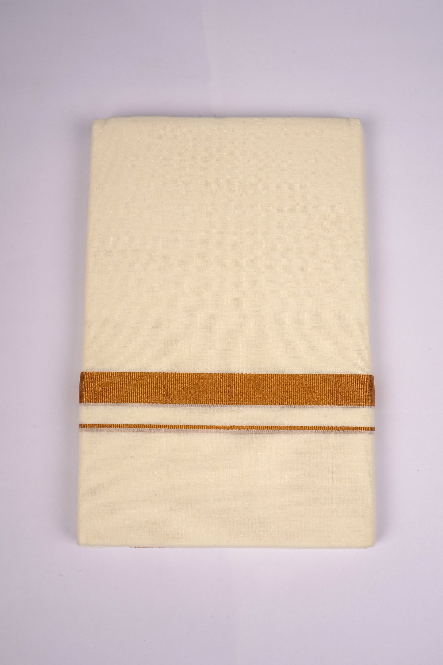 GLD-41C CREAM DOUBLE DHOTI  4.00 MTR