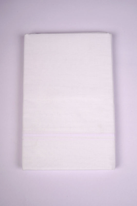 PMD-07 WHITE DOUBLE DHOTI  3.80 MTR