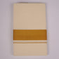 2 TIME GOLD CREAM DOUBLE DHOTI  3.80 MTR