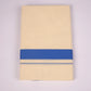 FD-08C CREAM DOUBLE DHOTI  3.80 MTR-Dark Blue