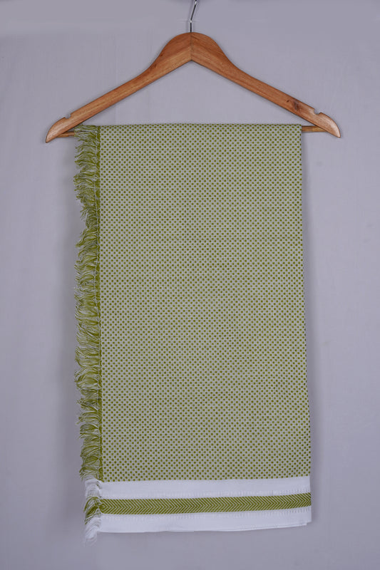 COLOUR MINICHECK COTTON - CBT-24 BATH TOWEL - 30X60 - GREEN