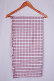 COLOUR BIGCHECK COTTON - CBT-23 BATH TOWEL - 30X60 - LIGHT PINK
