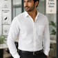 LINEN KING Formal White Shirt For Men