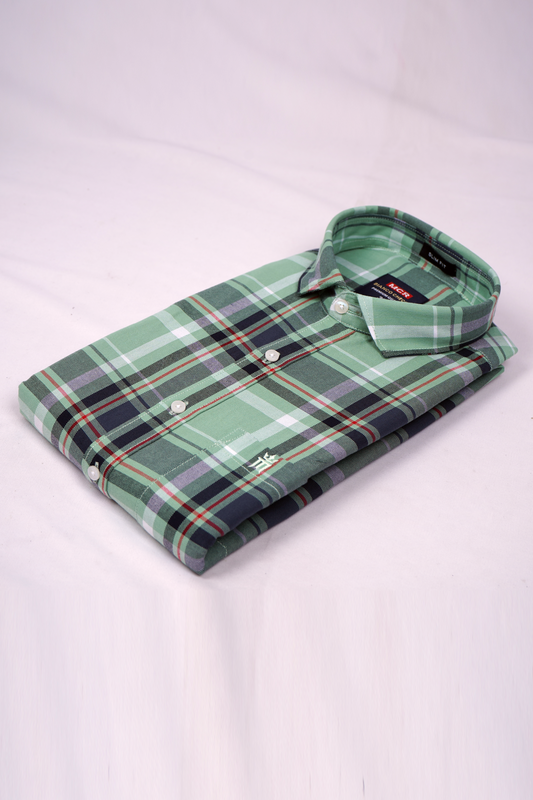 MCR BIANCO CHECKS 91005 Full Sleeve Formal Color Shirt For Men