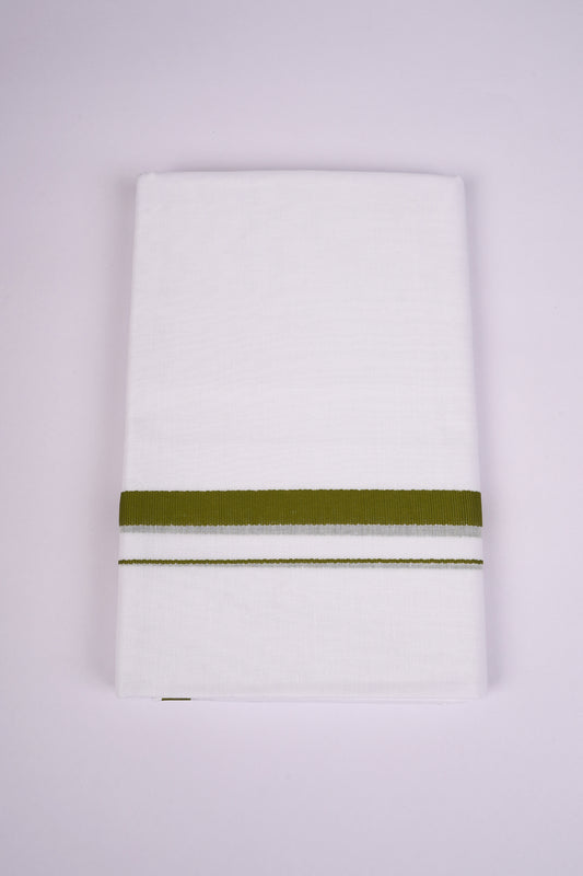HD-25 W/D DHOTI  3.80 MTR-Dark Green