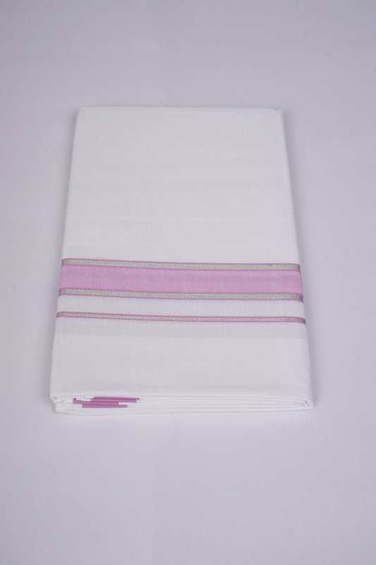 FS-105 W/S DHOTI  2.00 MTR - Light Pink