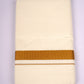 GLD-33C CREAM DOUBLE DHOTI  3.80 MTR