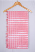 COLOUR BIGCHECK COTTON - CBT-23 BATH TOWEL - 30X60 - PINK