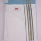 PKT FS-01 VELCRO WHITE SINGLE DHOTI - blue