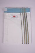 PKT FS-01 VELCRO WHITE SINGLE DHOTI - blue