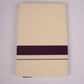 FD-08C CREAM DOUBLE DHOTI  3.80 MTR-Dark Brown