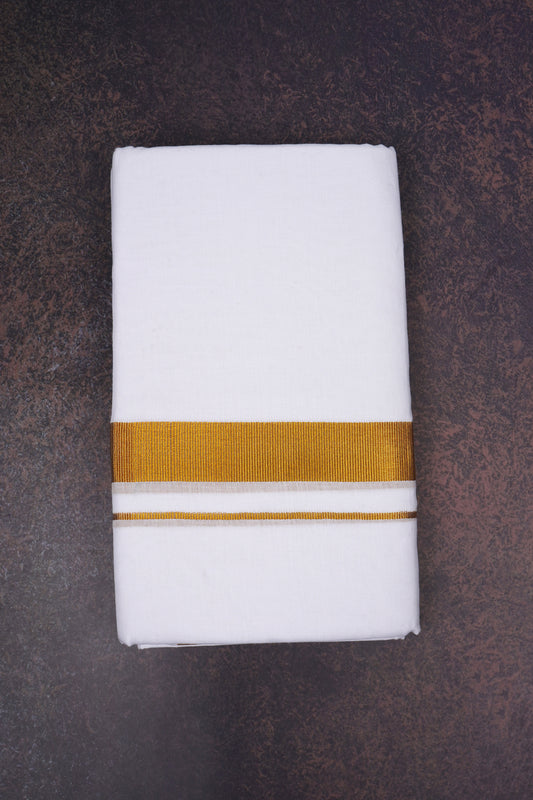 ROYAL FINISH 101 W/D DHOTI 3.80 MTR-Gold