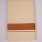 GLD-138C CREAM DOUBLE DHOTI  3.80 MTR