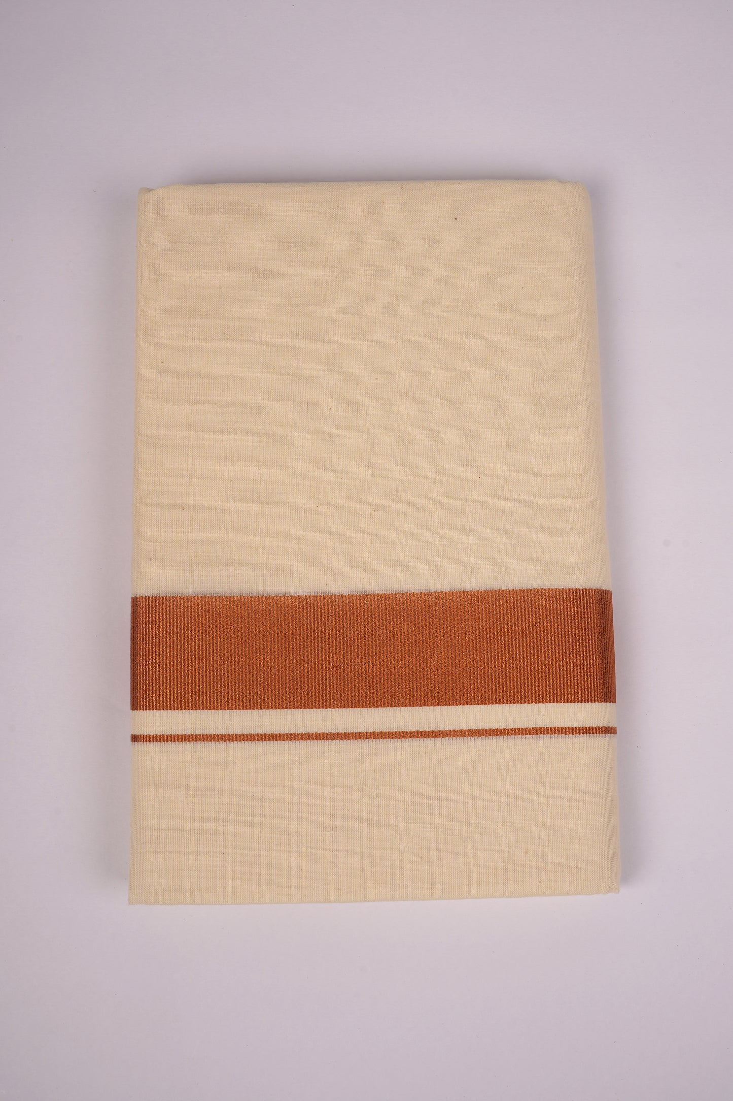 GLD-138C CREAM DOUBLE DHOTI  3.80 MTR