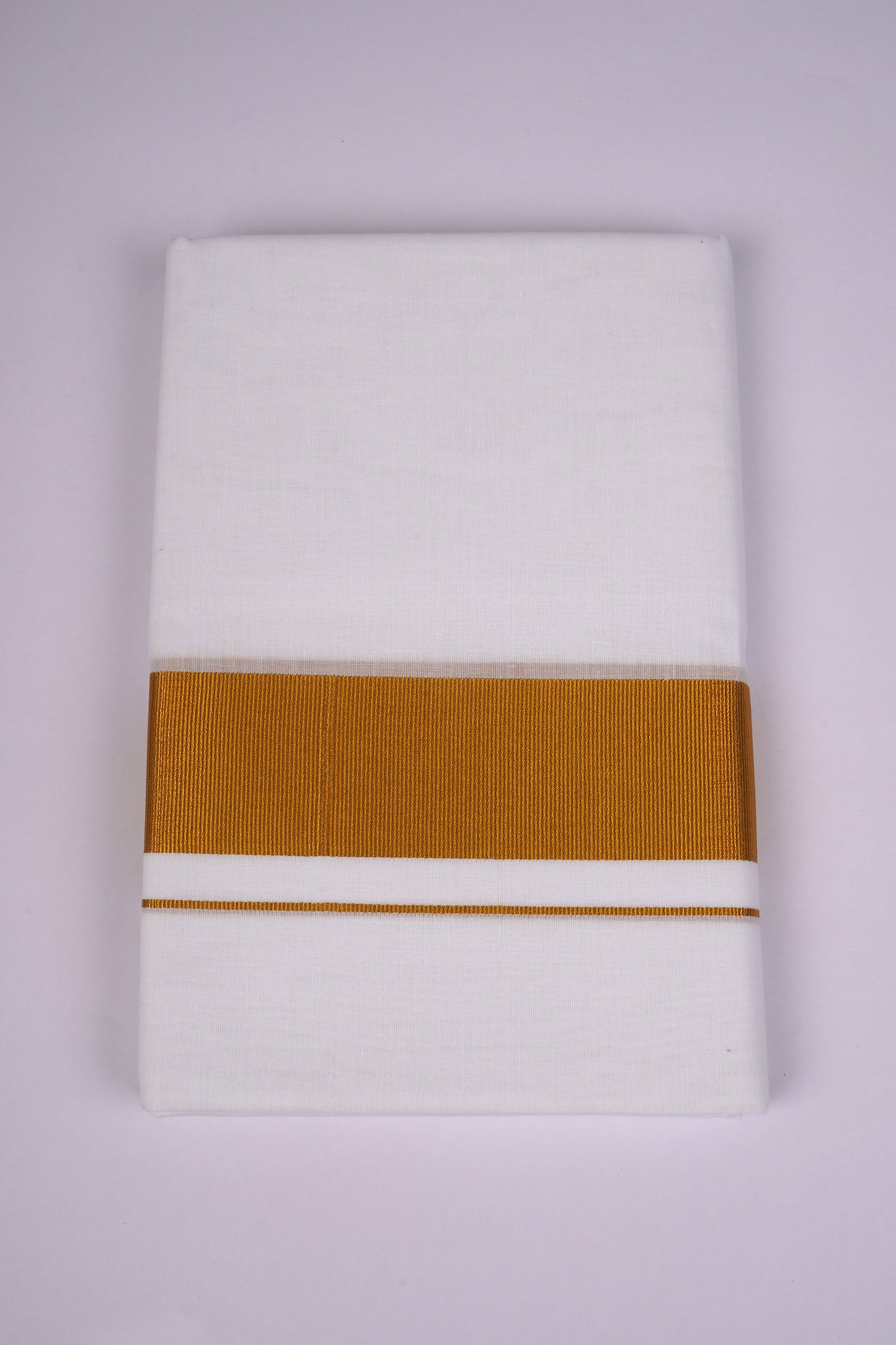 GLD-35 WHITE DOUBLE DHOTI  3.80 MTR