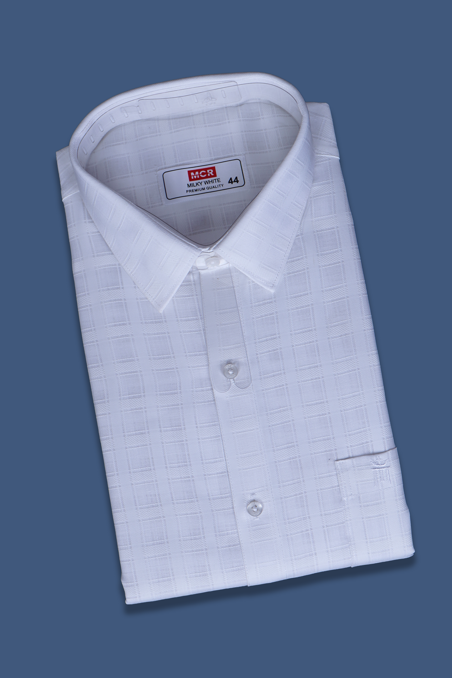 MCR 2027 MILKY Half Sleeve Formal White Shirt For Men