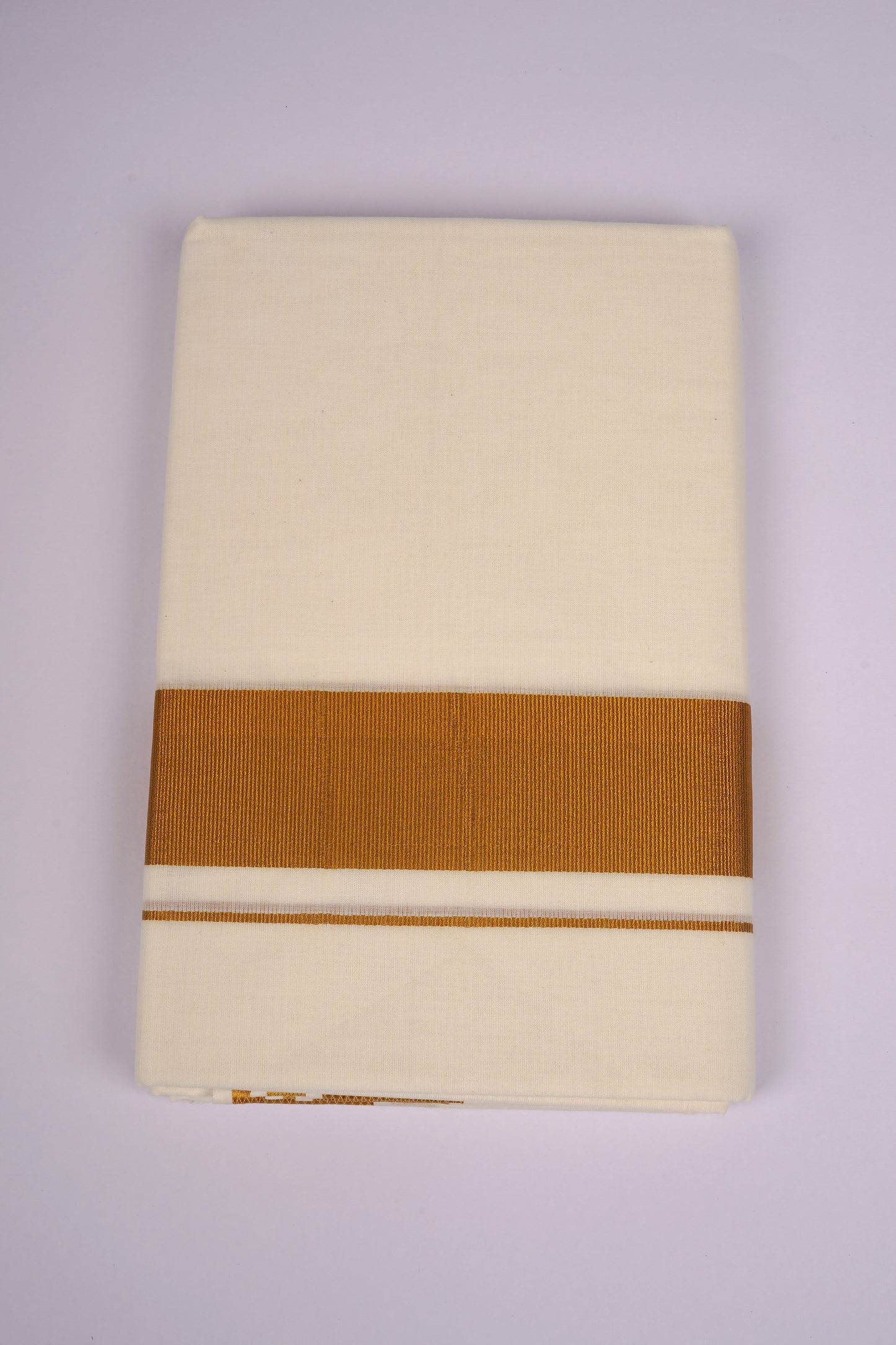 GLD-35C CREAM DOUBLE DHOTI  3.80 MTR