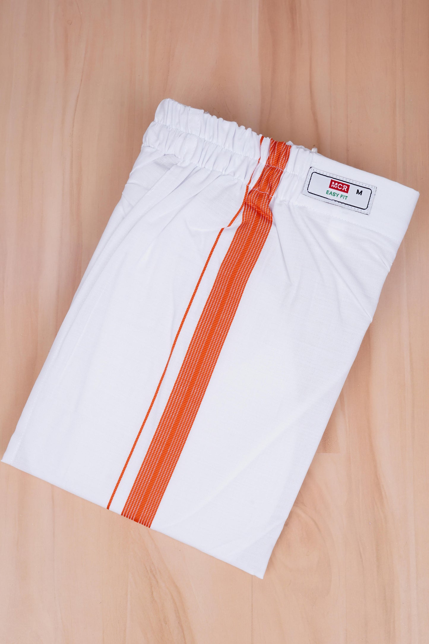 Easy Fit Fancy W/S Dhoti - Light Orange