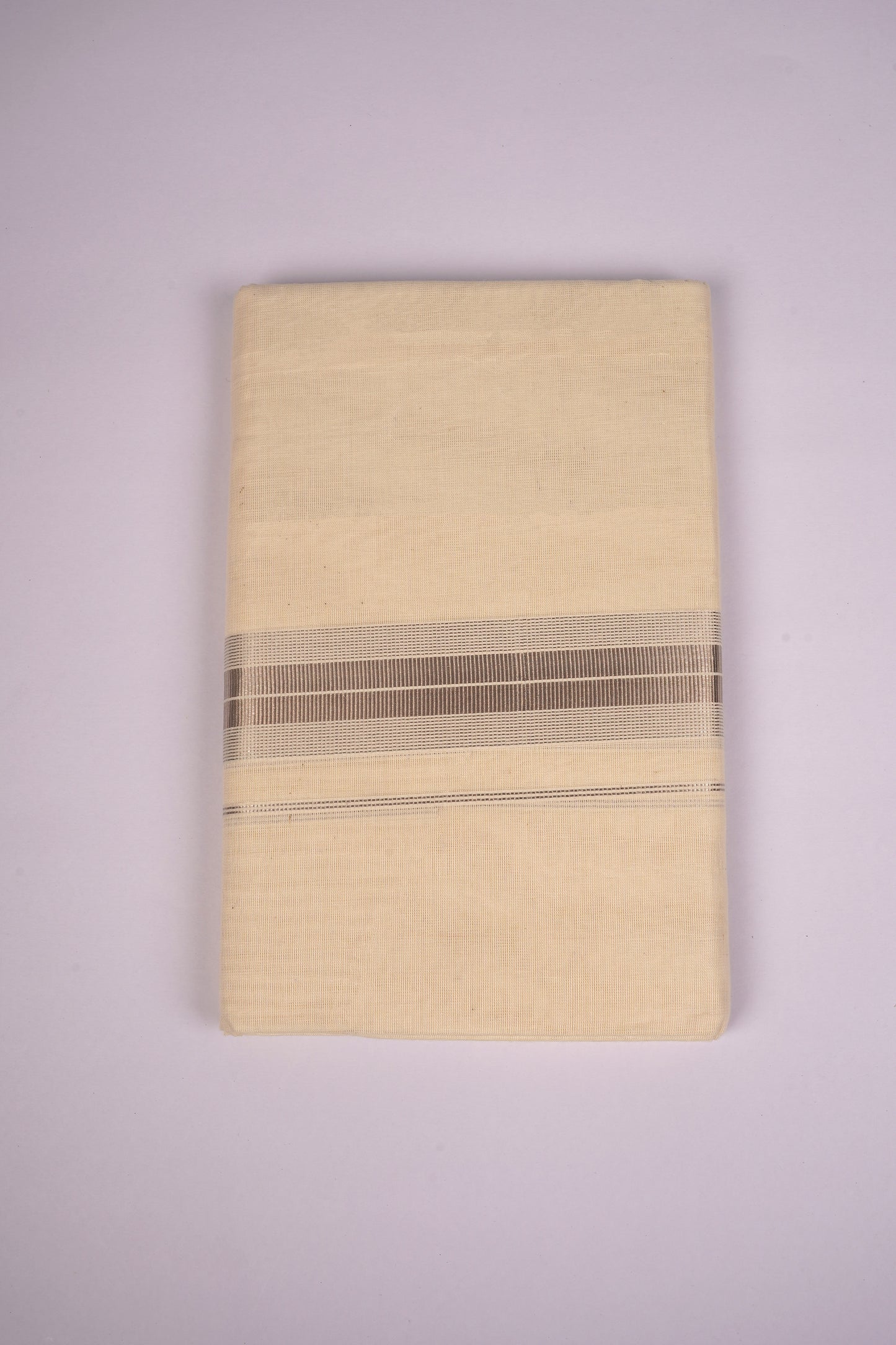 SLD-74C CREAM DOUBLE DHOTI  4.00 MTR