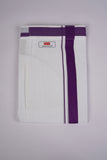 PKT FD-01 VELCRO WHITE DOUBLE DHOTI-purple