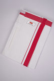 PKT FD-01 VELCRO WHITE DOUBLE DHOTI - Dark Pink