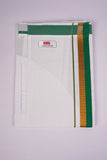 PKT FS-01 VELCRO WHITE SINGLE DHOTI - Green