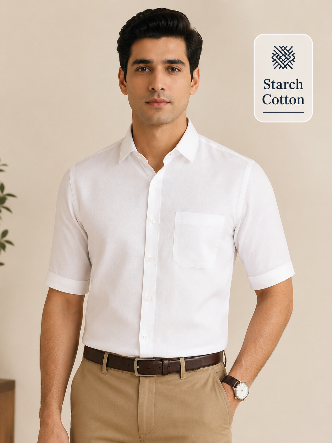 Captain Formal White Shirt For Men