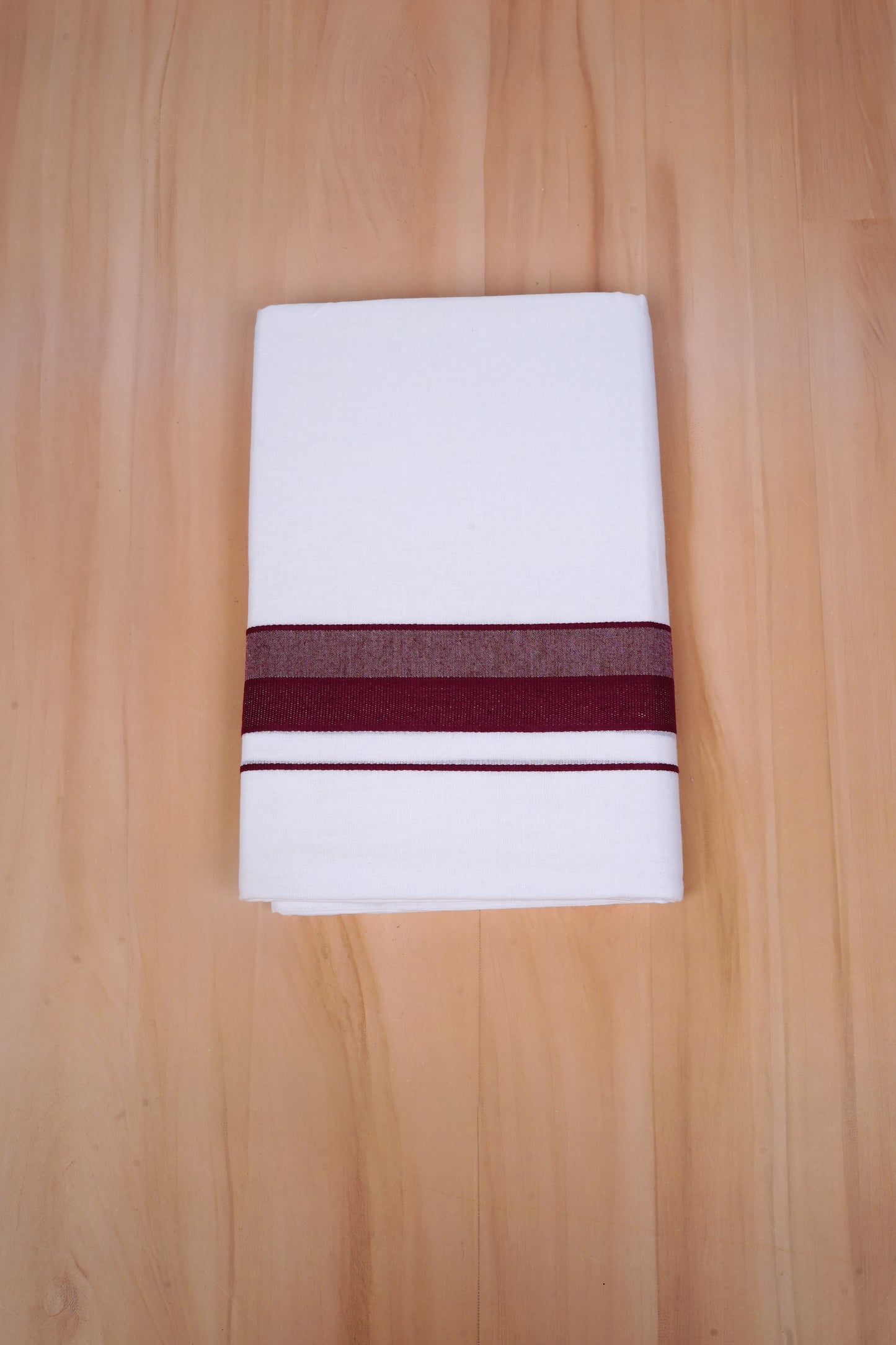FCD-600 W/D DHOTI 3.80 MTR - Dark maroon