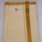 PKT GLD-01C VELCRO CREAM DOUBLE DHOTI