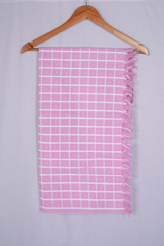 COLOUR BIGCHECK COTTON - CBT-23 BATH TOWEL - 30X60 - DARK PINK