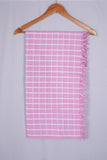 COLOUR BIGCHECK COTTON - CBT-23 BATH TOWEL - 30X60 - DARK PINK