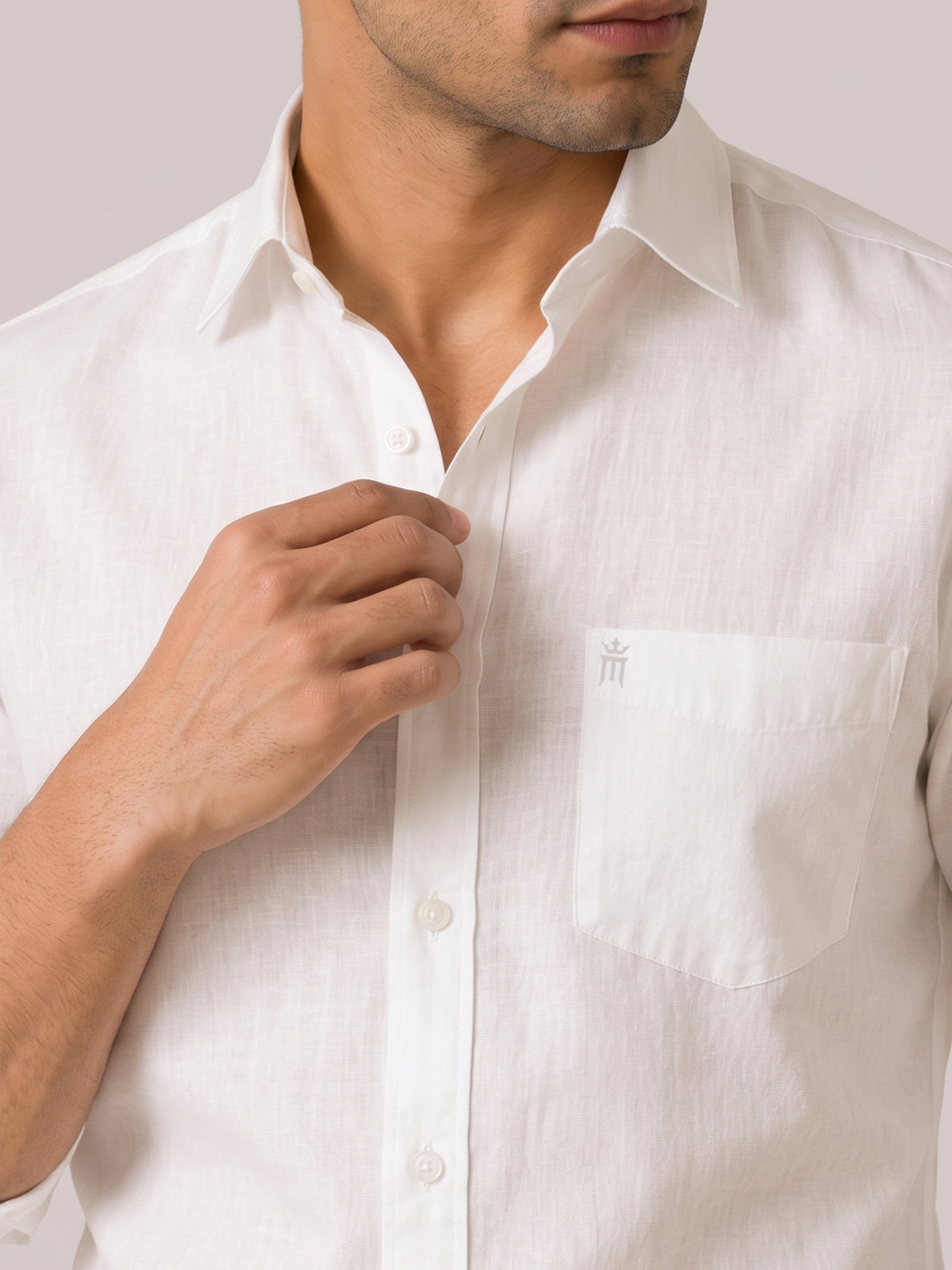 Risholin Formal White Shirt For Men