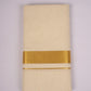 GLD-103C CREAM DOUBLE DHOTI  4.00 MTR