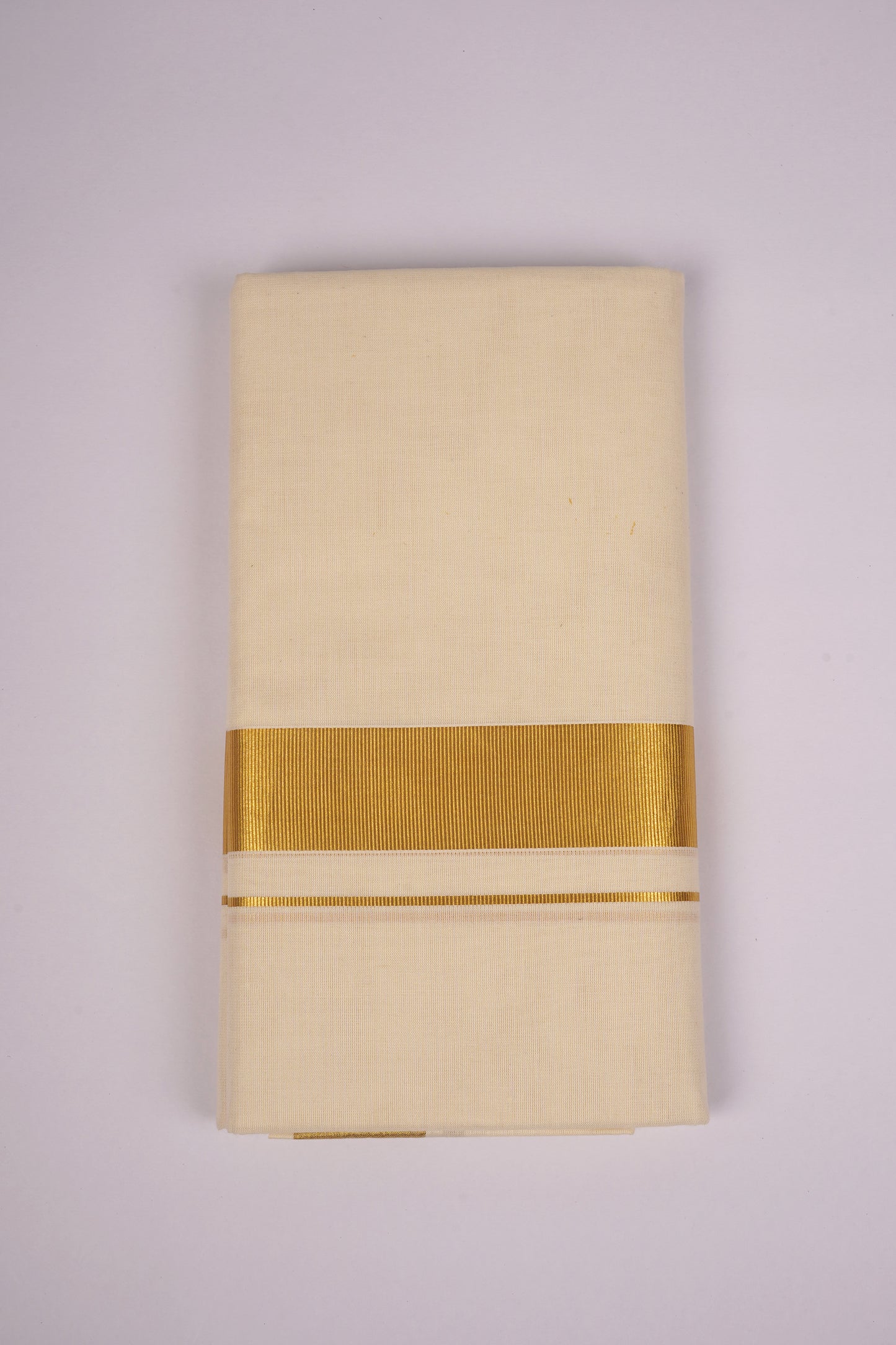 GLD-103C CREAM DOUBLE DHOTI  4.00 MTR