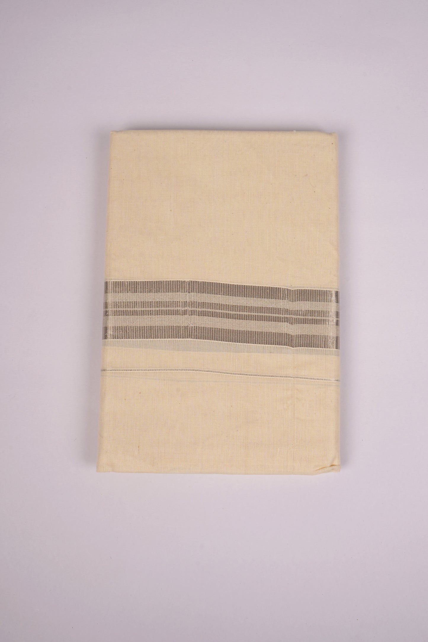 SLD-76C CREAM DOUBLE DHOTI  4.00 MTR