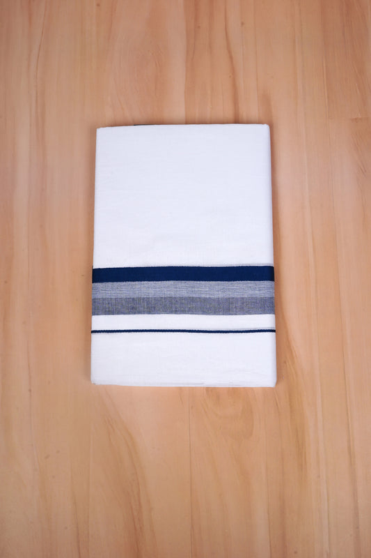 FCD-602 W/D DHOTI 3.80 MTR - Nacy Blue