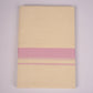 FD-08C CREAM DOUBLE DHOTI   3.80 MTR-Light Pink