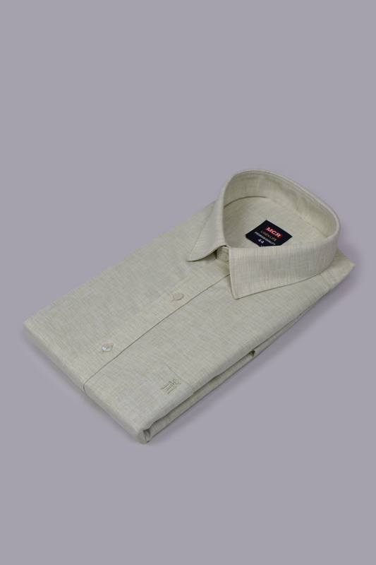 MCR LINEN LIFE 93104 Half Sleeve Formal Color Shirt For Men