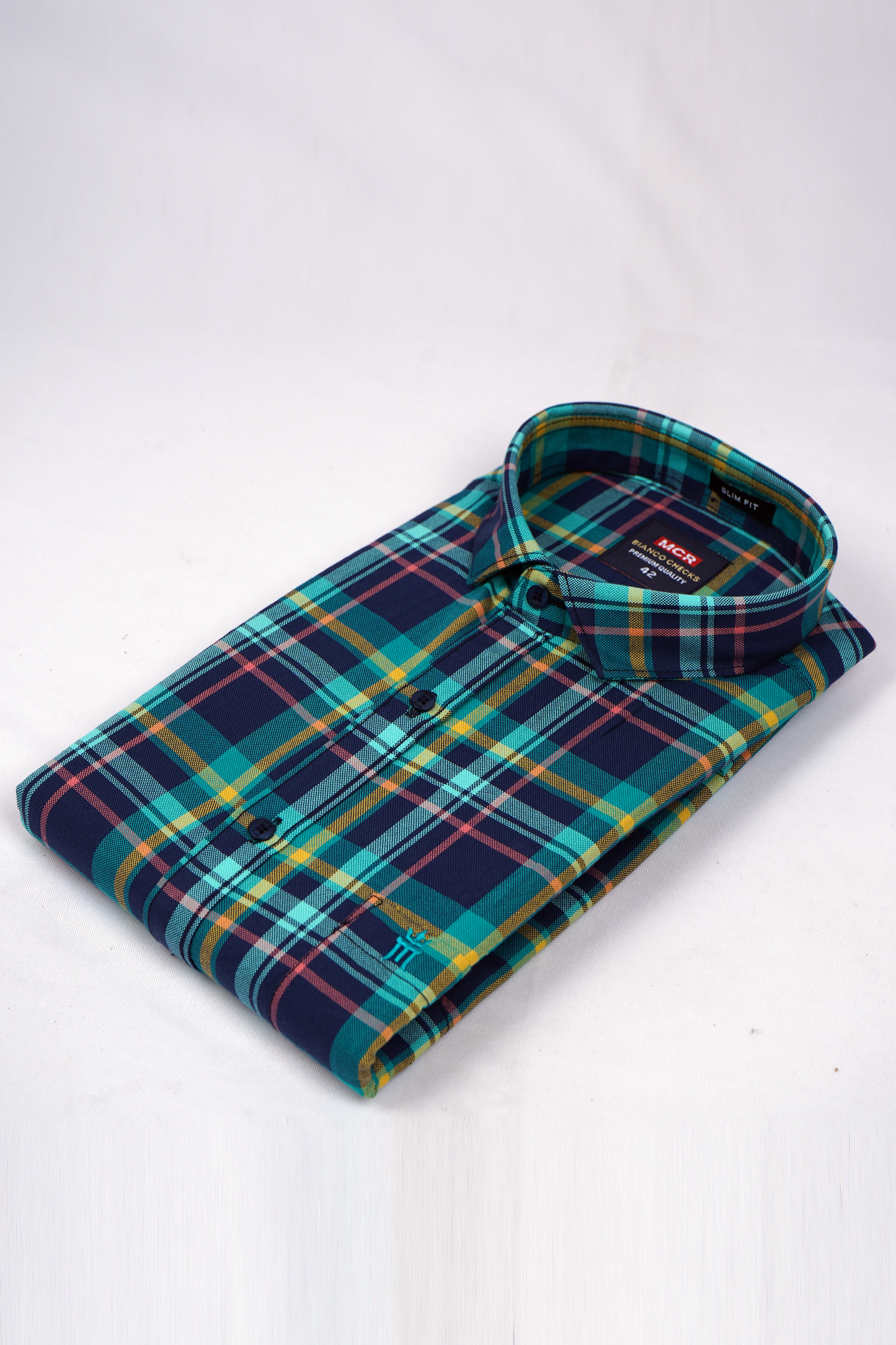 MCR BIANCO CHECKS 91002 Full Sleeve Formal Color Shirt For Men