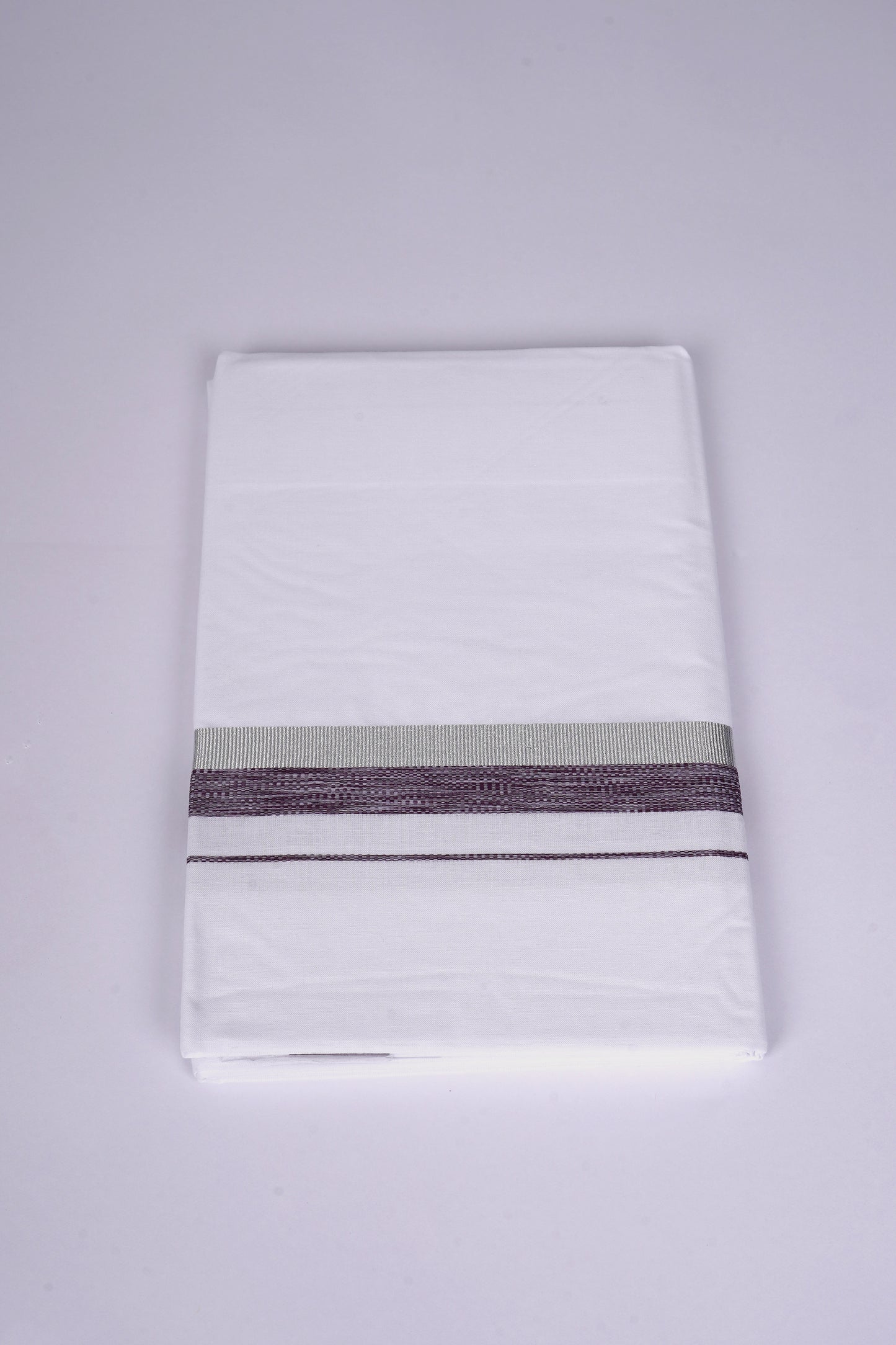 FS-124 W/S DHOTI  1.90 MTR - silver violet