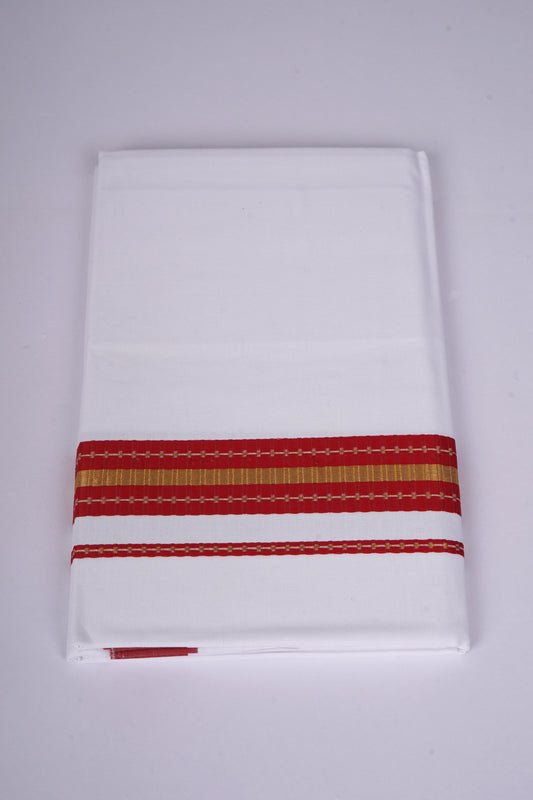 FS-108 W/S DHOTI  2.00 MTR -Red