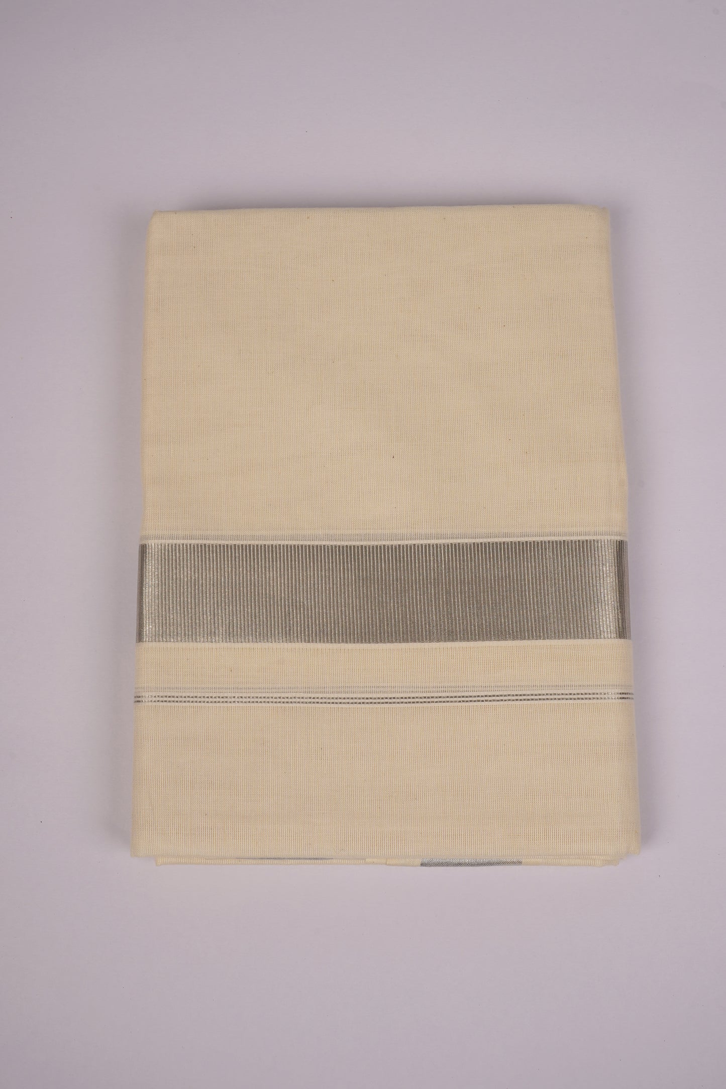 SLD-92C CREAM DOUBLE DHOTI  4.00 MTR