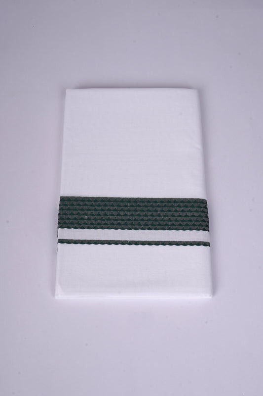 FS-136 W/S DHOTI  2.00 MTR - Dark Green